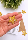 Milestone Gold Star Lucky Charm Birthday Card 30th 40th 50th 60th 70th 80th