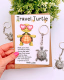Travel Turtle Good Luck Keyring