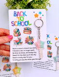 Back To School Lucky Star Keyring