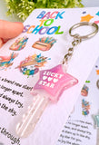 Back To School Lucky Star Keyring