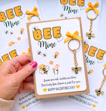 Valentine's Bee Mine Keyring