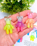 Worry Bear Keyring (Multi Colour Design)