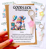 Personalised Good Luck Exam Lucky Star Keyring