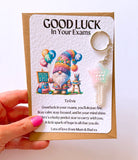 Personalised Good Luck Exam Lucky Star Keyring