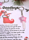 Elf Goodbye Lucky Star Keyring