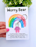 Worry Bear Keyring (Multi Colour Design)