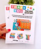 Teacher Scratch Card Holders