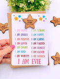 Personalised "I am" Pocket Star Card