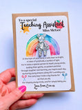 Personalised Thank You Teacher Pocket Bear
