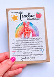 Personalised Thank You Teacher Pocket Bear