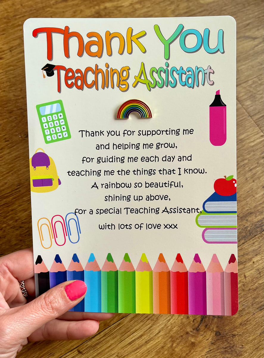 Teacher Rainbow Badge - End Of Year Gift – Little Miss Party Perfect