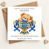 Happy 40th Birthday Daddy - Personalised - Trophy Design