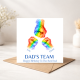 Daddy / Dad / Grandad's Team Fathers Day or Birthday Card