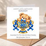 Happy 40th Birthday Daddy - Personalised - Trophy Design
