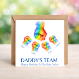 Daddy / Dad / Grandad's Team Fathers Day or Birthday Card