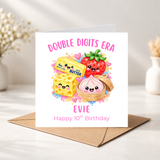Double Digits 10th Birthday Squishy Card