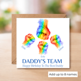 Daddy / Dad / Grandad's Team Fathers Day or Birthday Card