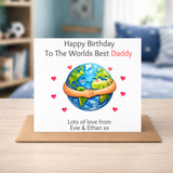 The Worlds Best Daddy Birthday Card