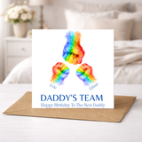 Daddy / Dad / Grandad's Team Fathers Day or Birthday Card