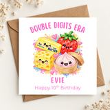 Double Digits 10th Birthday Squishy Card