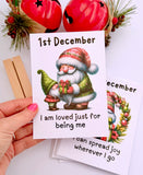 24 Advent Days of Christmas - Affirmation Cards