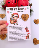 Elf Arrival Wooden Pocket Heart
