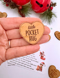 Elf Arrival Wooden Pocket Heart