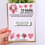 Mum Nana Mothers Day Scratch Card Holder
