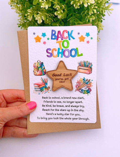 Back To School Lucky Star Pocket Hug