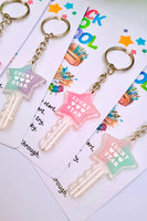 Back To School Lucky Star Keyring