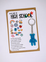 High School Good Luck Worry Bear Keyring