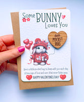 Valentines Some Bunny Loves You Pocket Hug