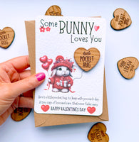 Valentines Some Bunny Loves You Pocket Hug