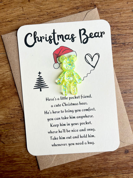 Christmas Bear Pocket Hug