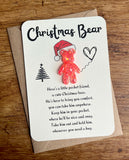 Christmas Bear Pocket Hug