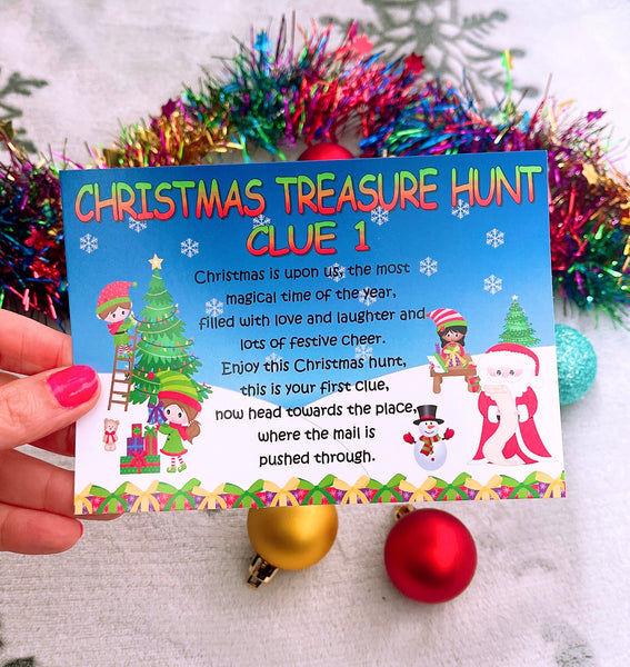 Christmas Treasure Hunt Clues