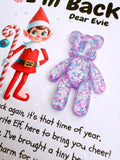 Elf Arrival Pocket Bear - Personalised