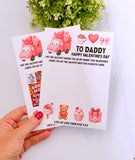 Daddy Valentines Scratch Card Holder