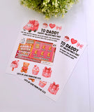Daddy Valentines Scratch Card Holder