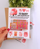 Daddy Valentines Scratch Card Holder
