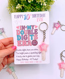 Double Digits Era 10th Birthday Lucky Star Keyring