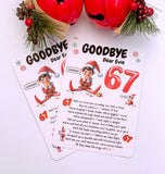 Elf Goodbye Farewell Letter 6 7 Six Seven