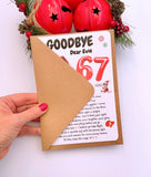 Elf Goodbye Farewell Letter 6 7 Six Seven