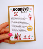 Elf Goodbye Farewell Scratch Card - Personalised