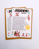 Elf Goodbye Farewell Scratch Card - Personalised