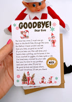 Elf Goodbye Farewell Scratch Card - Personalised