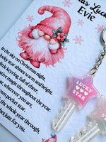 Christmas Lucky Star Keyring