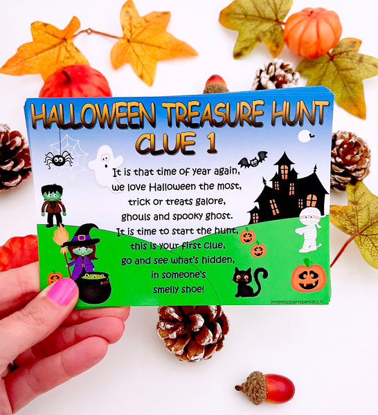 Halloween Treasure Hunt Clues
