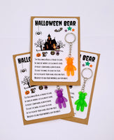 Halloween Worry Bear Keyring