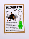 Halloween Worry Bear Keyring